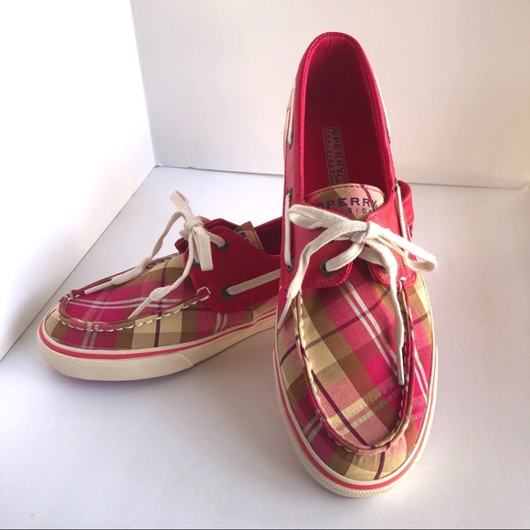 Sperry Shoes - Sperry Topsider Biscayne Berry Plaid Women’s 10M